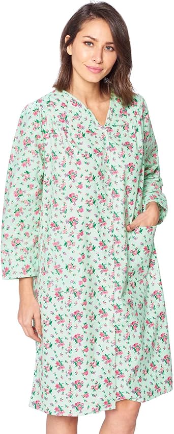 Women's flannel snap front duster Clearance