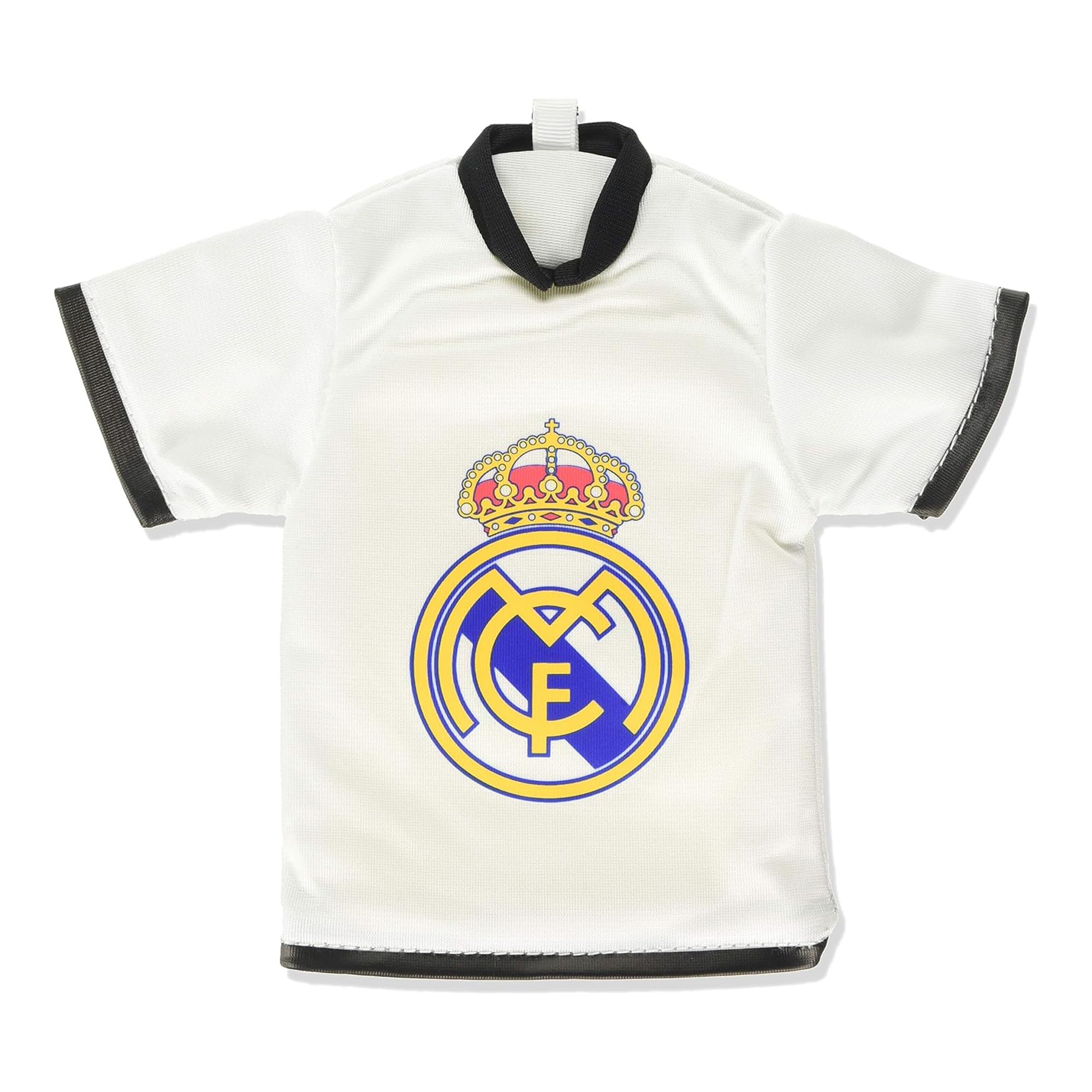 Real Madrid CF - Estuche Portatodo Juvenil, con Forma de Camiseta, Portatodo con Cremallera, Color Blanco, Producto Oficial (CyP Brands)