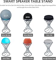 Vista 2 de Soporte decorativo de mesa para altavoz inteligente para Echo Dot 5ª/4ª/3ª/2ª generación, Echo 4nd/3ª/2ª generación, Echo Glow, Apple Homepod Mini