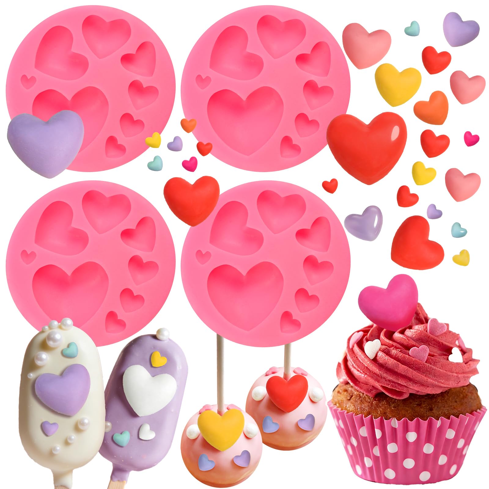 Moon Star Silicone Molds - Cake & Candy Decor -8 Moon Star Silicone Molds - Cake & Candy Decor -8