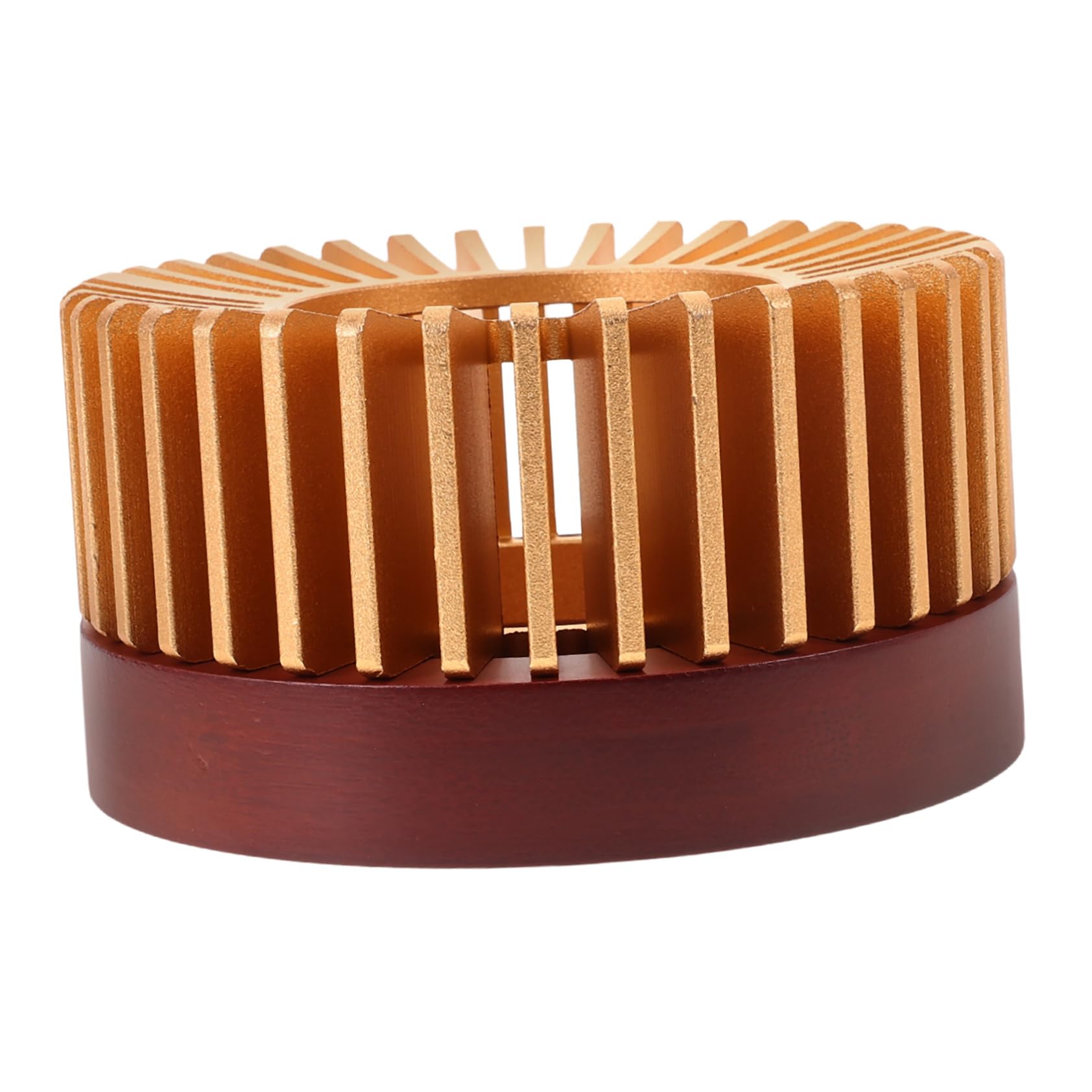 PRETYZOOM Portable Metal Teapot Warmer Base Multifunctional Heater for Tea Coffee Elegant Design for Home Travel Finish