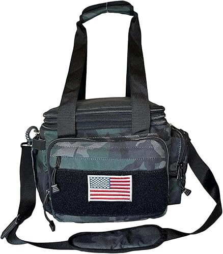 Miniatura 8 de Lonchera táctica Camo – Lonchera duradera de poliéster 1000D con aislamiento de aluminio a prueba de fugas, doble compartimento y sección superior