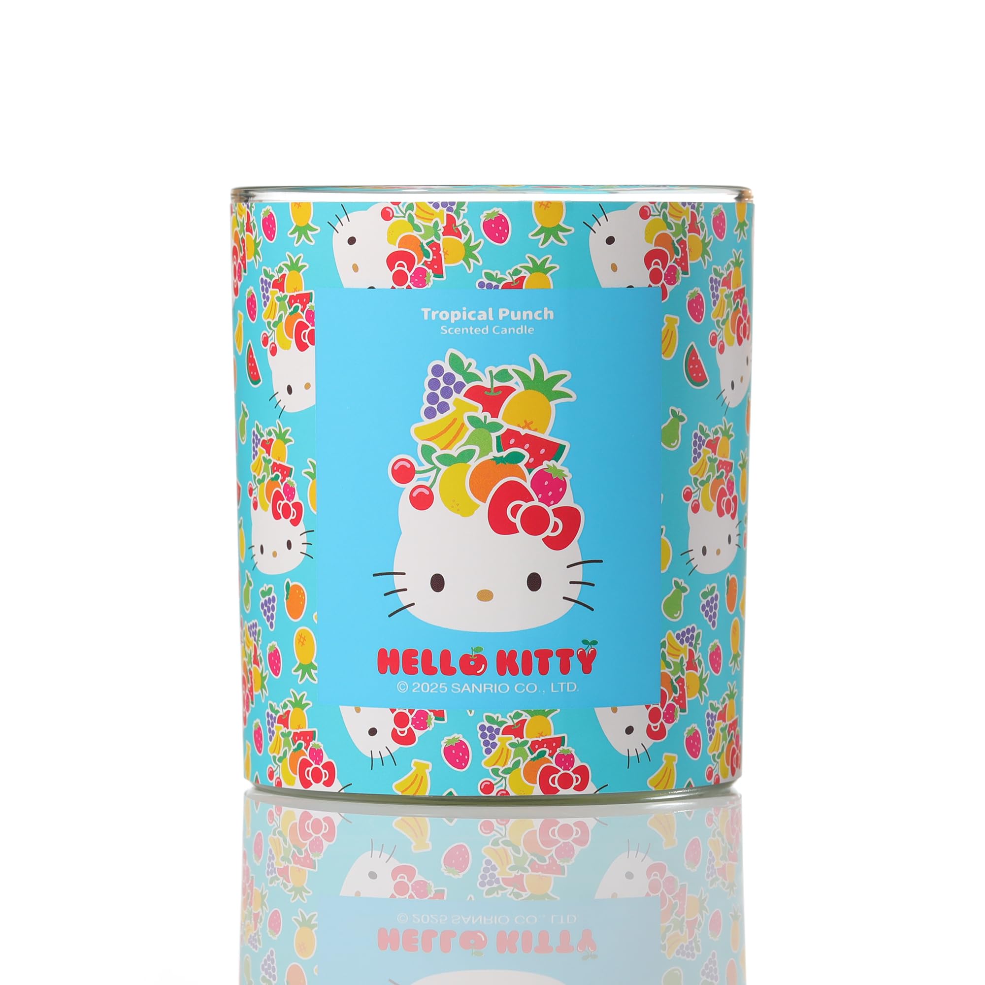Hello Kitty Women's Yellow Scented Candle – 213G 1-Wick Decorative Candle – Fruity, Floral & Bakery-Inspired Scents –35 Hours Long Burning Time - Candles Gifts For (Tropical Punch)