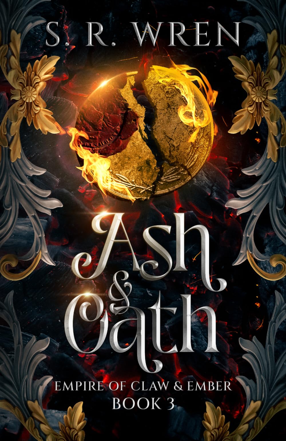 Ash & Oath: An Epic Fantasy Romance Book in a World Filled with Magic and Beasts (Empire of Claw & Ember)