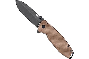 CRKT Squid XM folding knife: Steel Blade, G10 Handle, Frame Assist