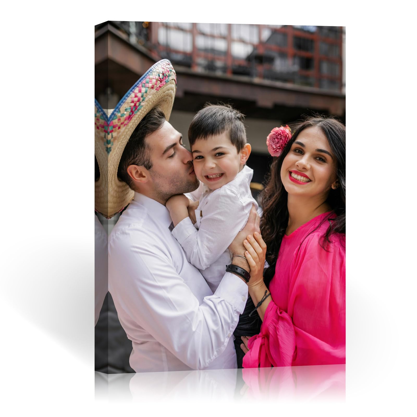 AIRUIXIO Lienzo Personalizado con Foto(impresiones en alta definición)-Cuadro Personalizado con Foto(fotos de familiares y mascotas)-Foto Lienzo Personalizado de regalos (15x20cm)