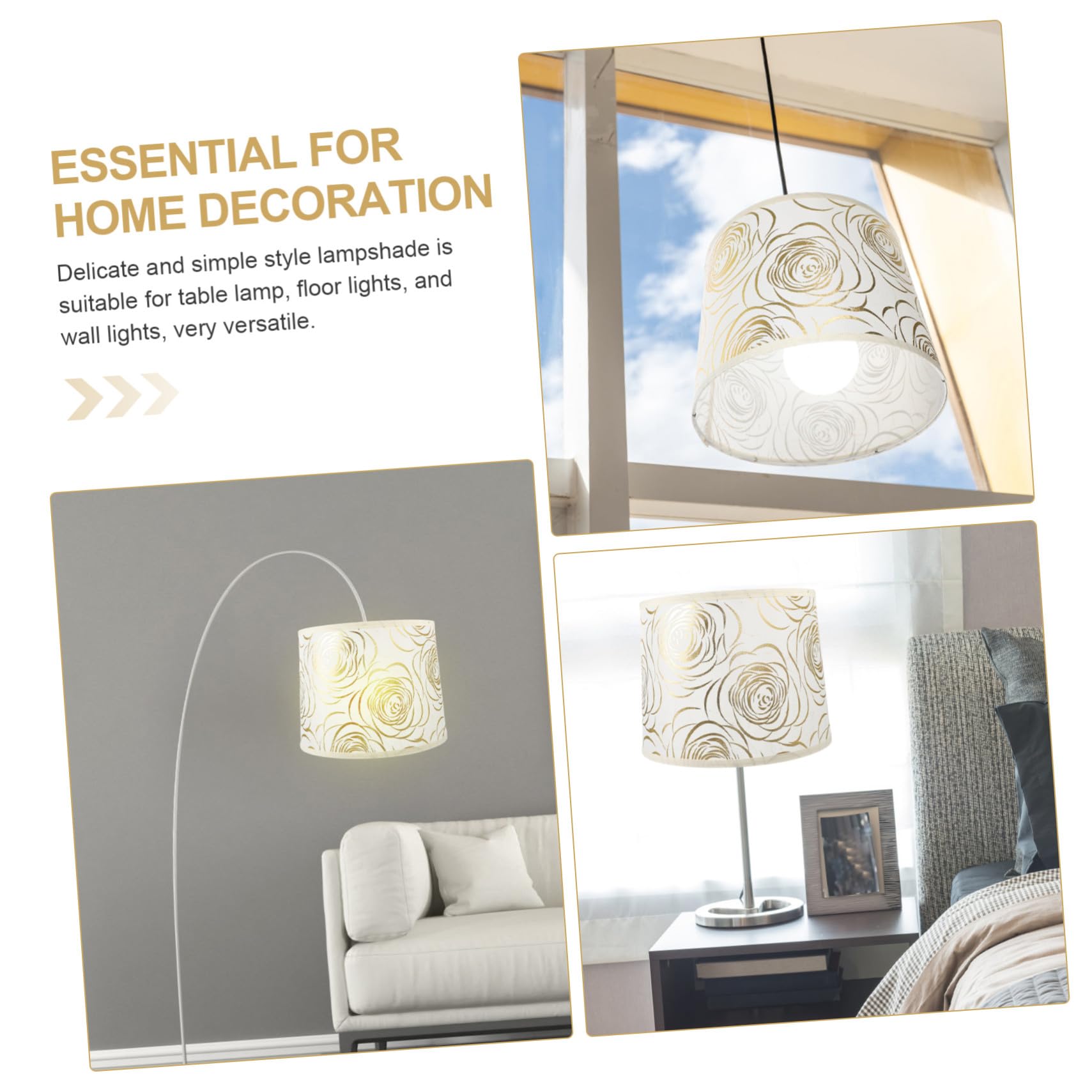 ERINGOGO Pantalla Lámpara Multifuncional Protección Ojos Fácil Instalación para Lámparas de Mesa Colgantes y Decoración Hogar