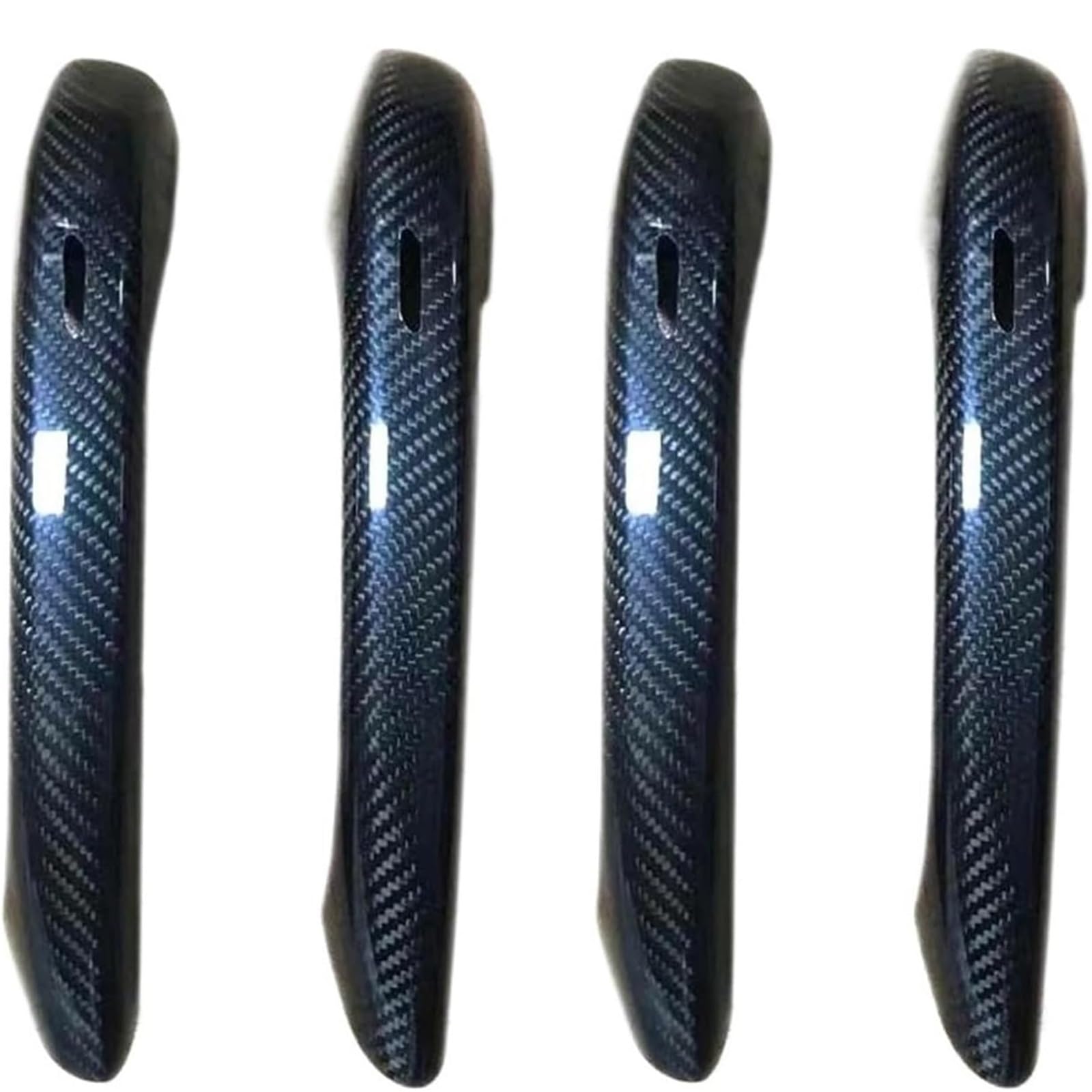Glymzoi With Holes Car Exterior Door Handles Car Outer Door Handle 9Y0 2018-Up Dry Carbon Fiber Exterior With And Without Holes(With Holes)