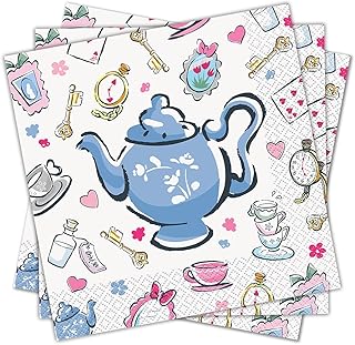 Unique Disney Alice in Wonderland Paper Lunch Napkins-16 Pcs, 6.5