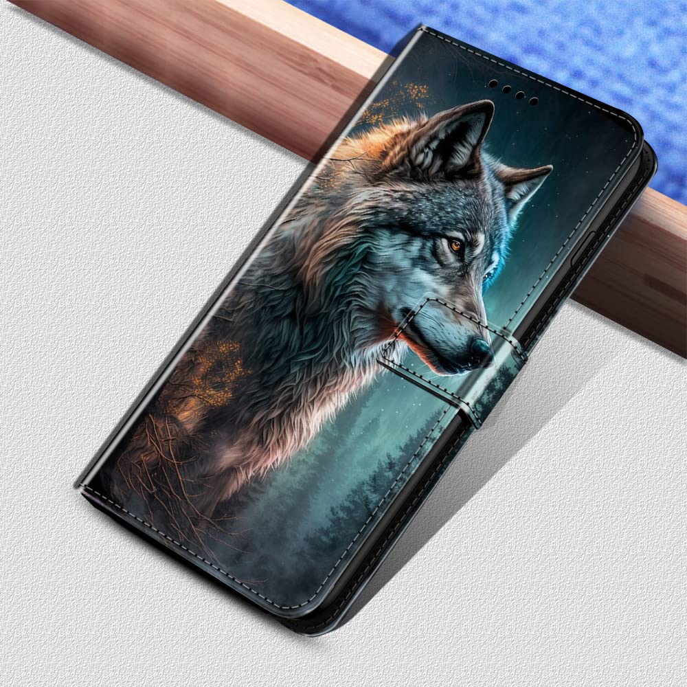 KARTXITAI Cover Compatibile con Xiaomi Mi A1 PU Pelle TPU Silicone Portafoglio Magnetica con Disegni Motivo Animale Flip Custodia in Libro Slot Schede
