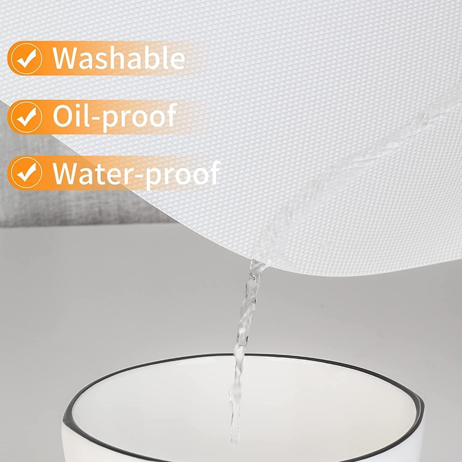K2P EVA Food Grade Washable Anti Slip Mat/Sheet for Fridge, Shelf Liner, Table, Kitchen Drawer mat (Diamond Clear, 45 CM X 5 Meter) 2