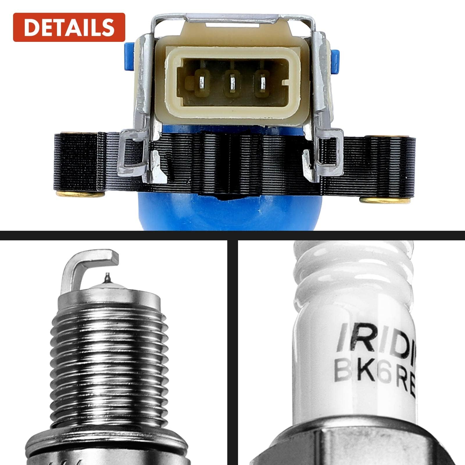 Frankberg 8 x cewka zapłonowa + świece zapłonowe kompatybilne z serii 3 E36 E46 1993-2002 5 E39 1995-2004 7 E38 1995-2001 8 E31 1996-1999 X5 E53 20003 z3 e3 6 1997-2003