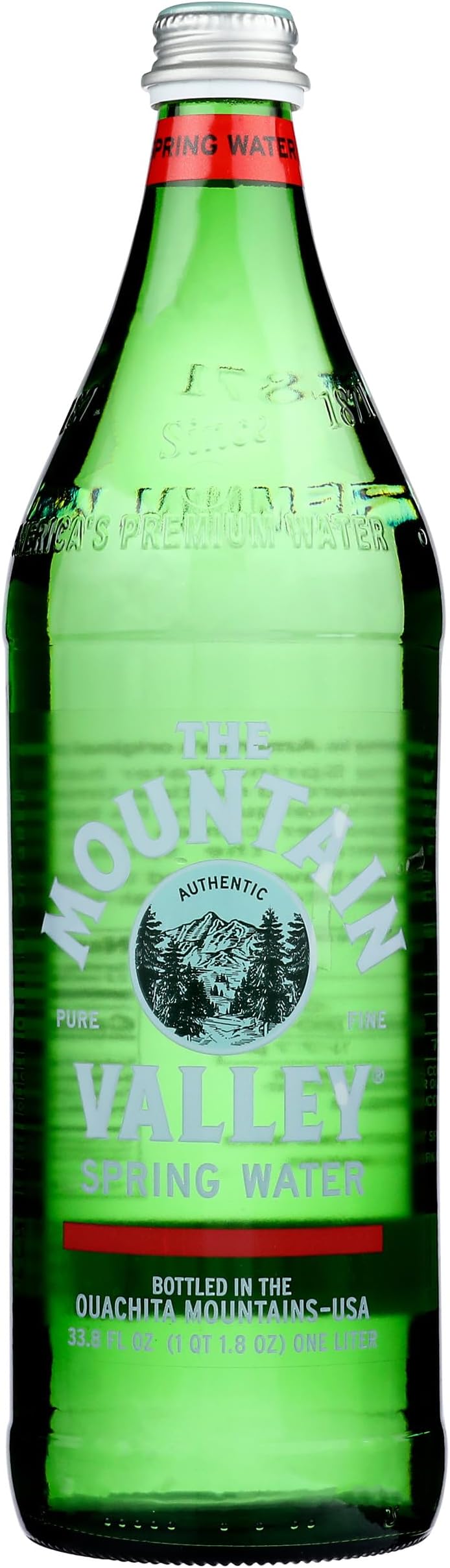 Mountain Valley Water, Water Spring Glass, 33.8 Fl Oz