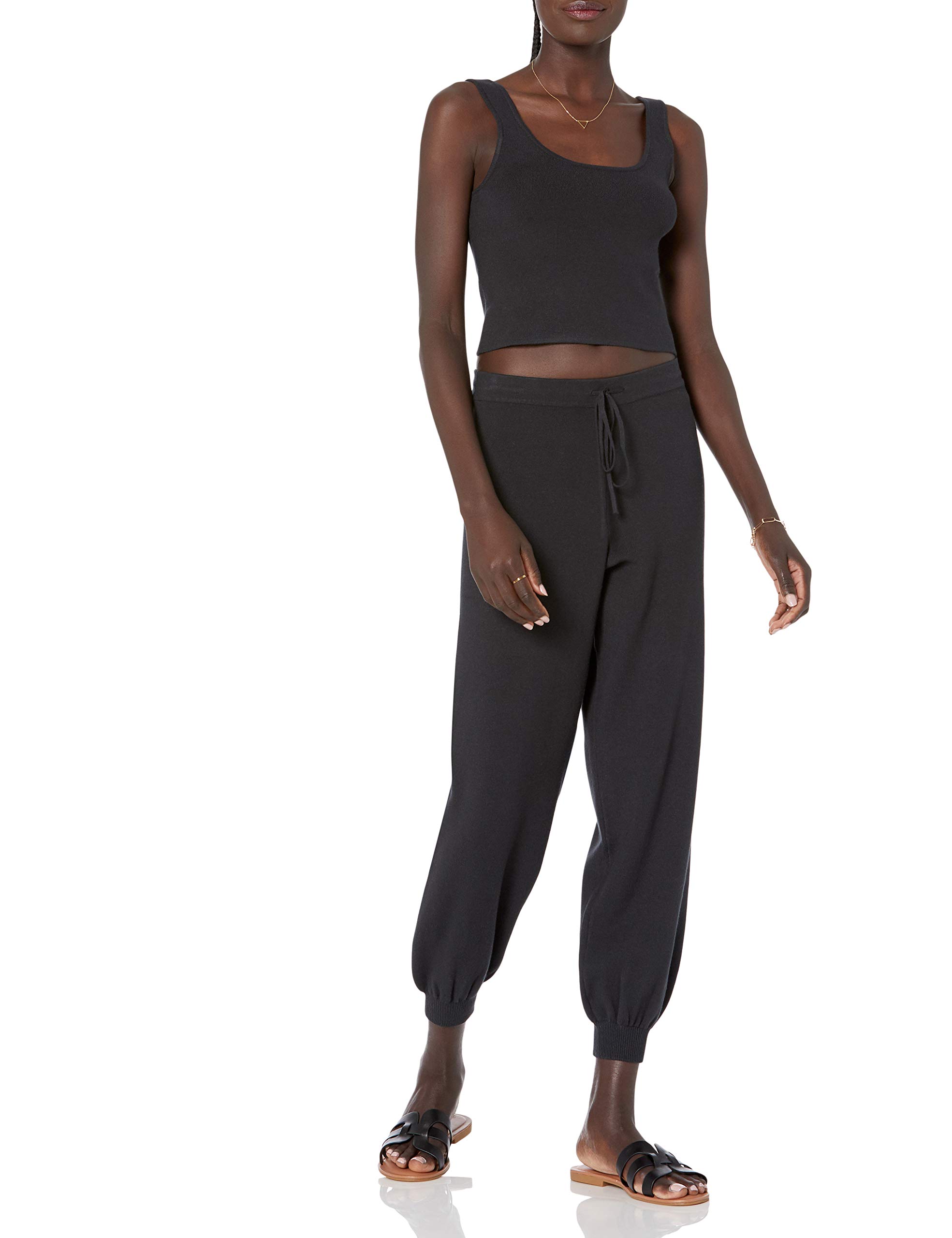 The Drop, Maddie Pantaloni Jogger da Donna, Larghi Supermorbidi in Maglia