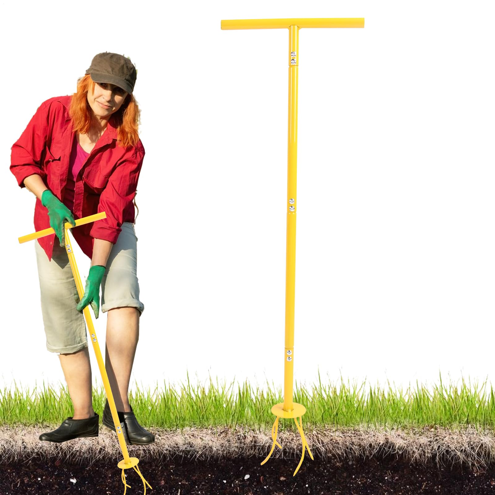 Giardino Del Motoagricolo A Mano, Attrezzi A Mano Da Giardinaggio | Giardino Zappa Staccabile, Strumento Di Coltivatore Rotante Con Strumento Di Giardinaggio Coltivatore Rotante Progettato Per