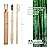 Virgin Forest Bamboo Toothbrushes, Eco Friendly BPA Free Soft Bristles Toothbrush, Biodegradable Natural Wooden Toothbrushes, Vegan Organic Bamboo Charcoal Tooth Brush for Sensitive Gums Set of 10