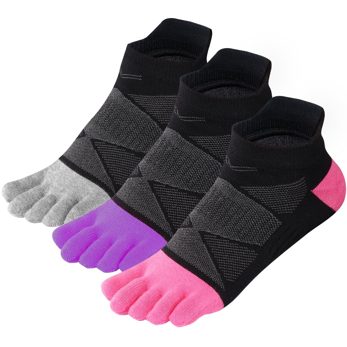 Womens Toe Socks Low Cut Five Finger Socks Lightweight by Meaiguo-picture-16