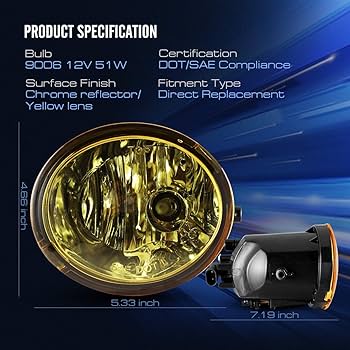 Amazon.com: AUTOWIKI Fog Lights Fit for 2000-2006 Toyota