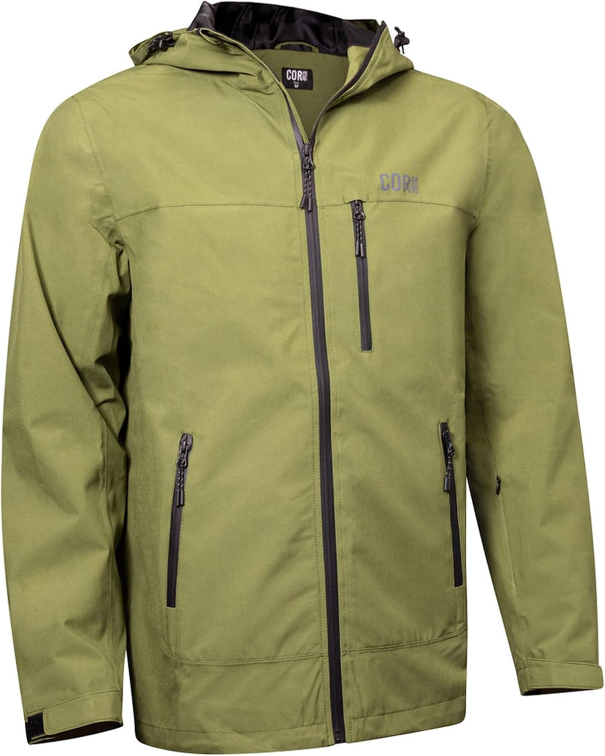 COR Men's Packable Waterproof Travel Rain Jacket | The Ultimate All-Season Breathable Rain Coat for Men with Secret Pockets