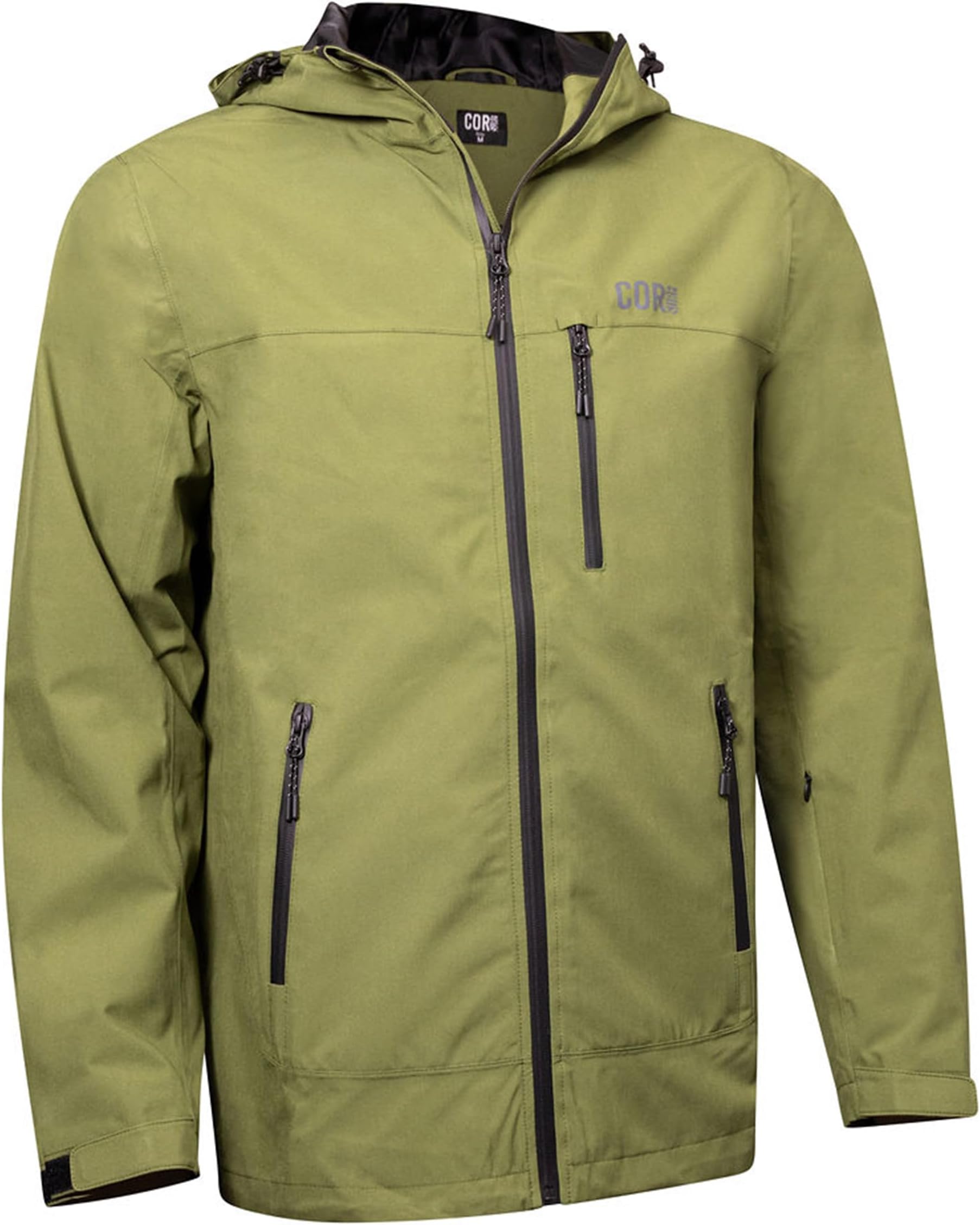 COR Men's Packable Waterproof Travel Rain Jacket | The Ultimate All-Season Breathable Rain Coat for Men with Secret Pockets