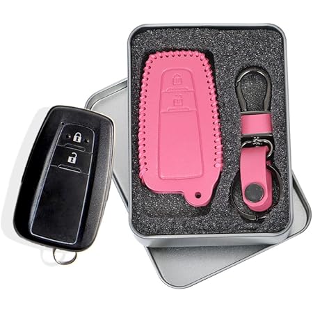 Amazon Co Jp Fleur Toyota C Hr 新型 プリウス 高級 レザー スマートキー ケース キー カバー スタイリッシュ 汚れ 滑り 傷 防止 トヨタ Prius 50系 ピンク 車 バイク