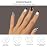 DUKASOU Semi Cured Gel Nail Strips, Checkerboard | 28 pcs Gel Nail Strips Work with Any UV Lamp, Salon Quality UV Nails Stickers, Easy to Apply for Home Nails DIY