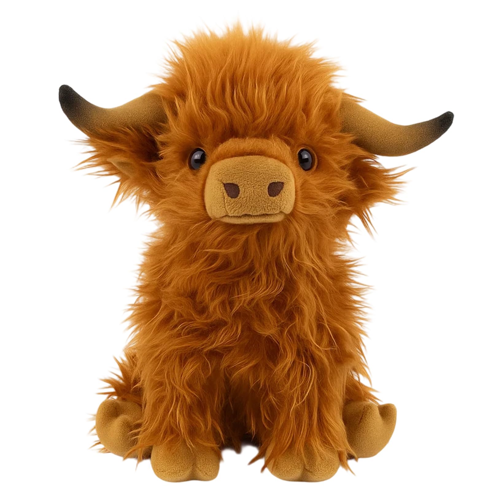 Highland Cow Teddy, Brown Highland Cow Plush Toy