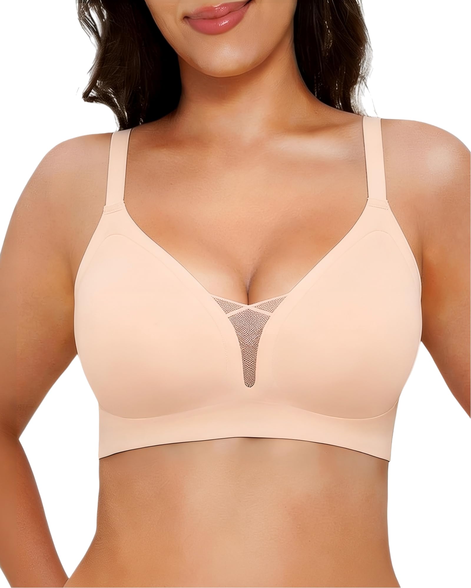 Women's Bras Wireless Jelly Bra for Women UK Seamless Non Wired Soft Support Padded T Shirt Ladies Everyday Bralettes — view 11