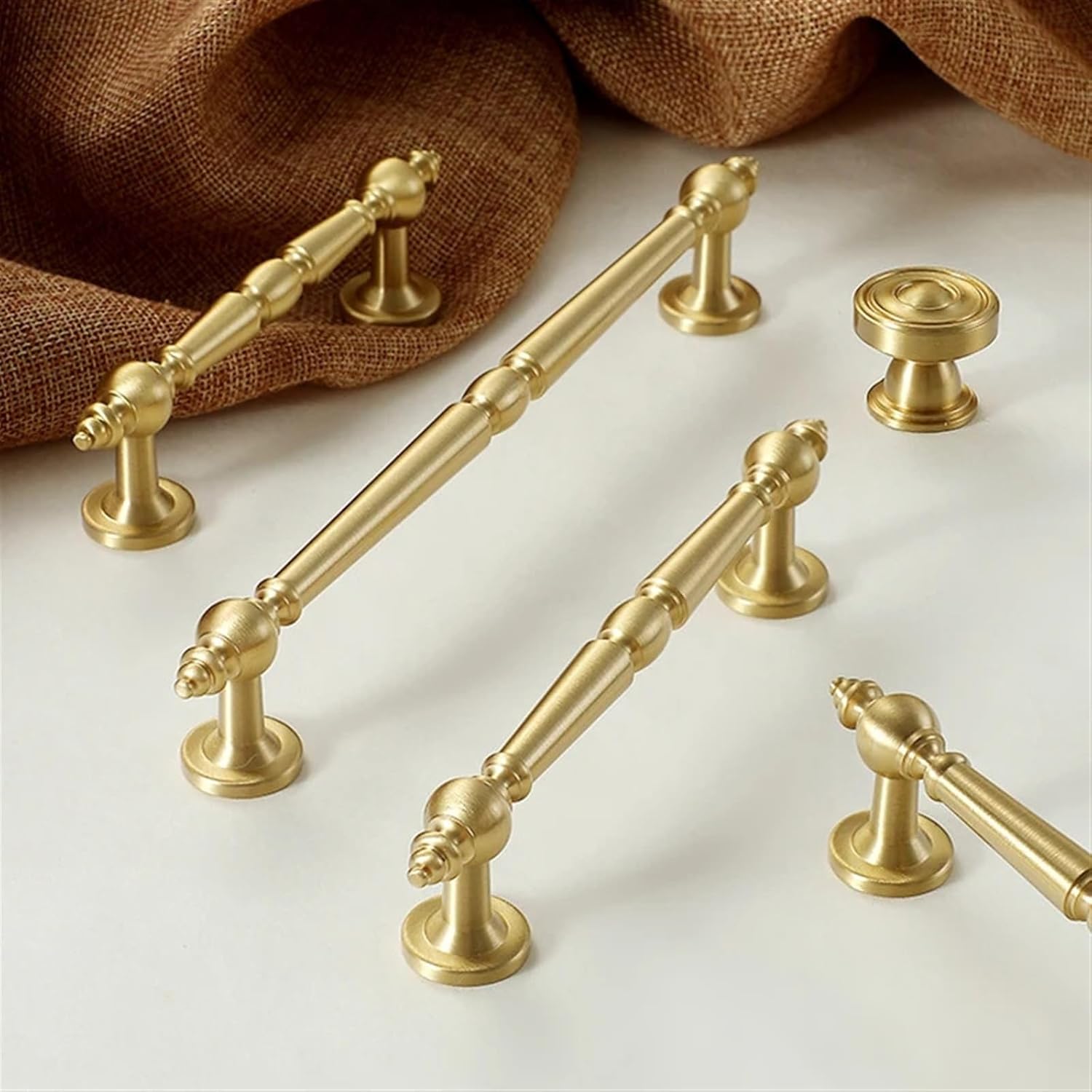 Stain Brass Cabinet Handle Kitchen Funiture Bar Pull Sold Brass Gold Handle Drawer Kitchen Cabinet Handles Shoe Cabinets Handle 1/6Pcs (Color : Silver 128mm, Size : 1pc)