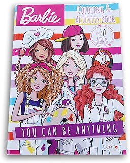 Lazy Days Barbie You Can Be Anything Coloring and Activity Book with Stickers - 32 Pages - coolthings.us