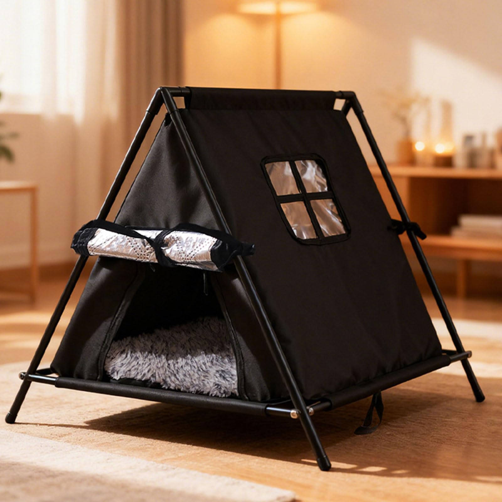 Thermisches Outdoor-Katzenzelt, wasserabweisend, Camping für das ganze Jahr, Schutz vor Kälte und Regen, wasserabweisend Camping