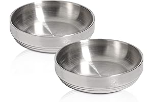 Upgraded Food Grade 304 Stainless Steel Cat Bowls, Your Cats Will Enjoy...