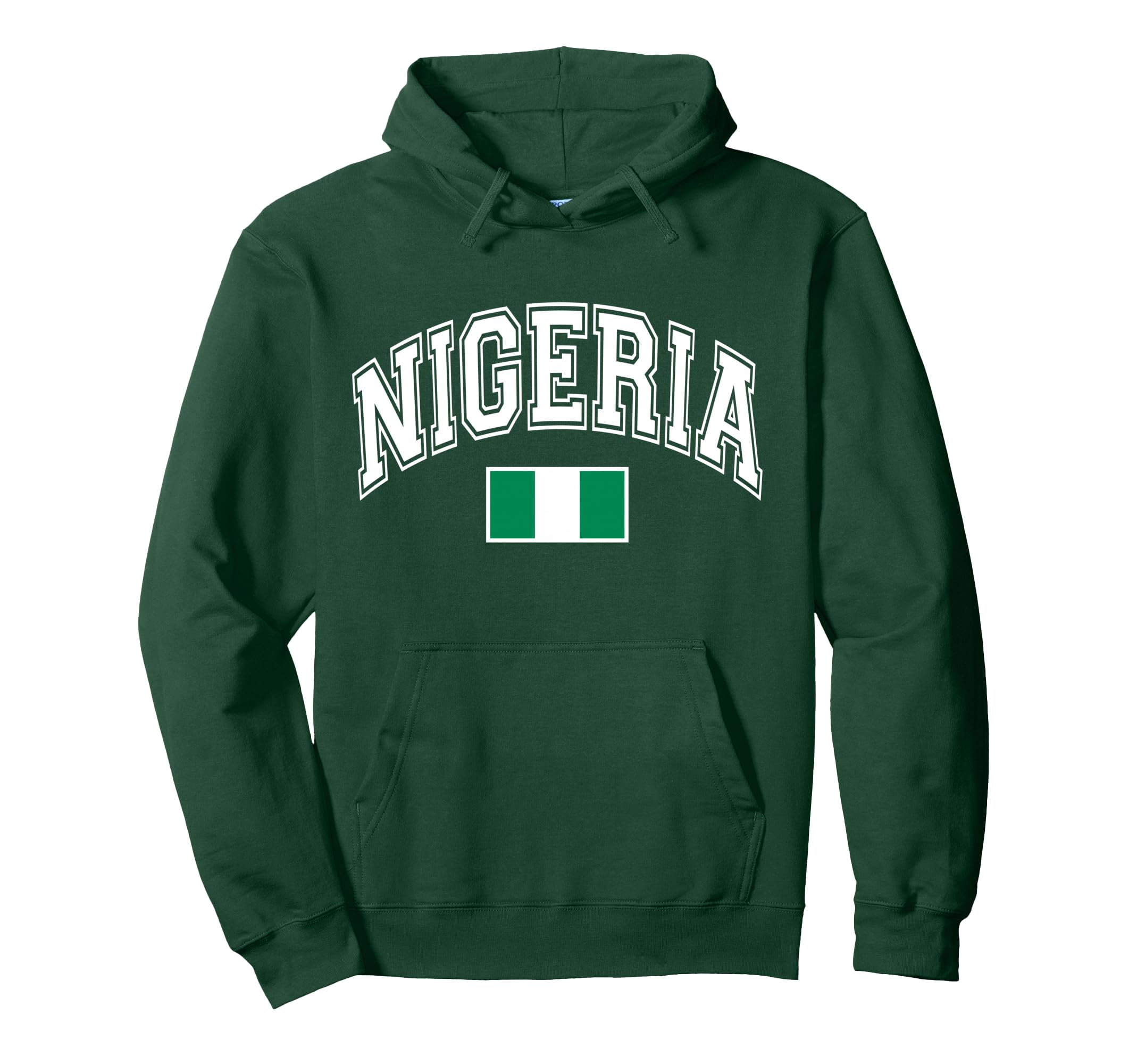 Nigeria Nigerian Flag Africa Graphic Pullover Hoodie
