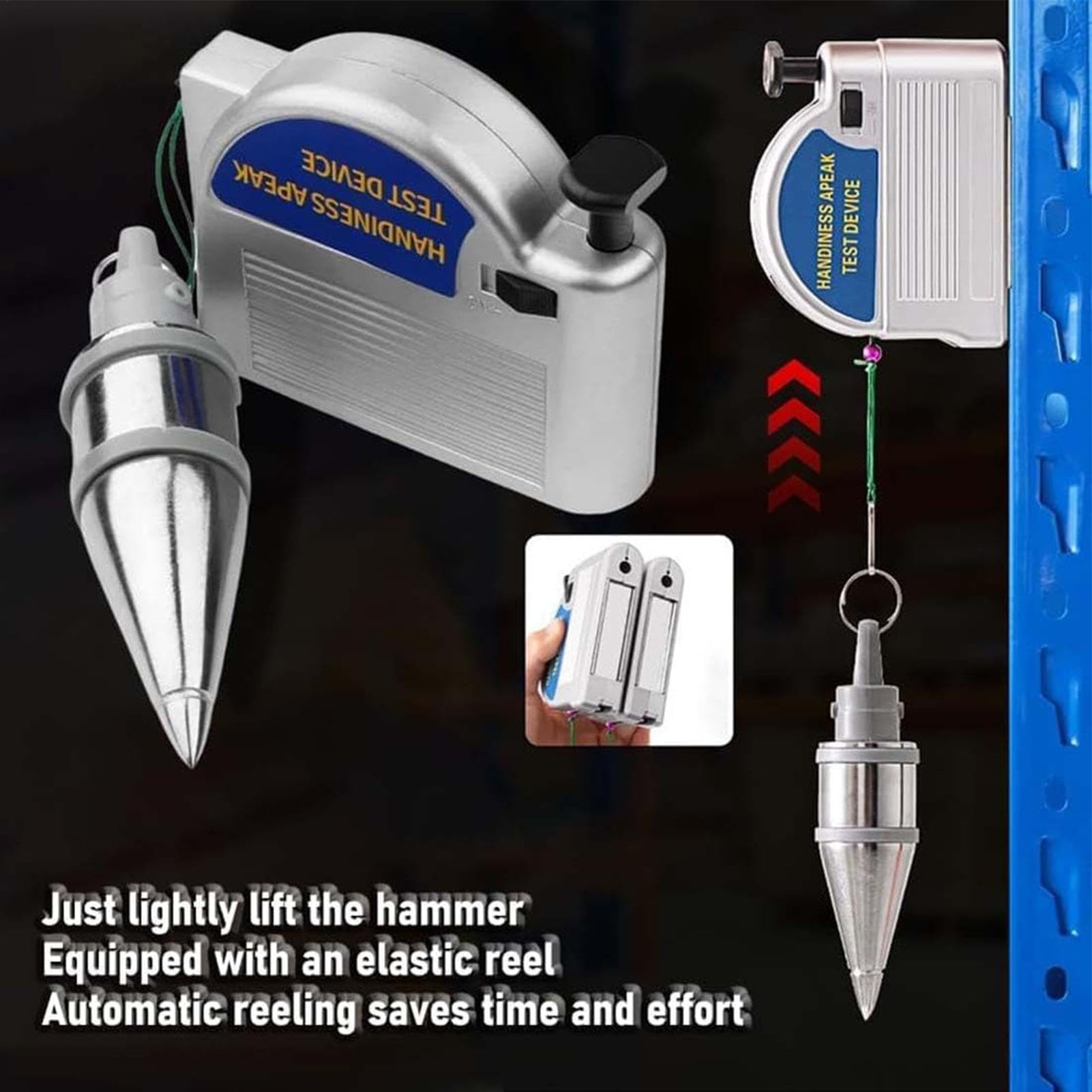 Fil a plomb retractable, fil à plomb avec cordon extensible automatique, fil a plomb magnetique pour pose de papier peint, de goulottes, maçonnerie, outils de géomètre de construction
