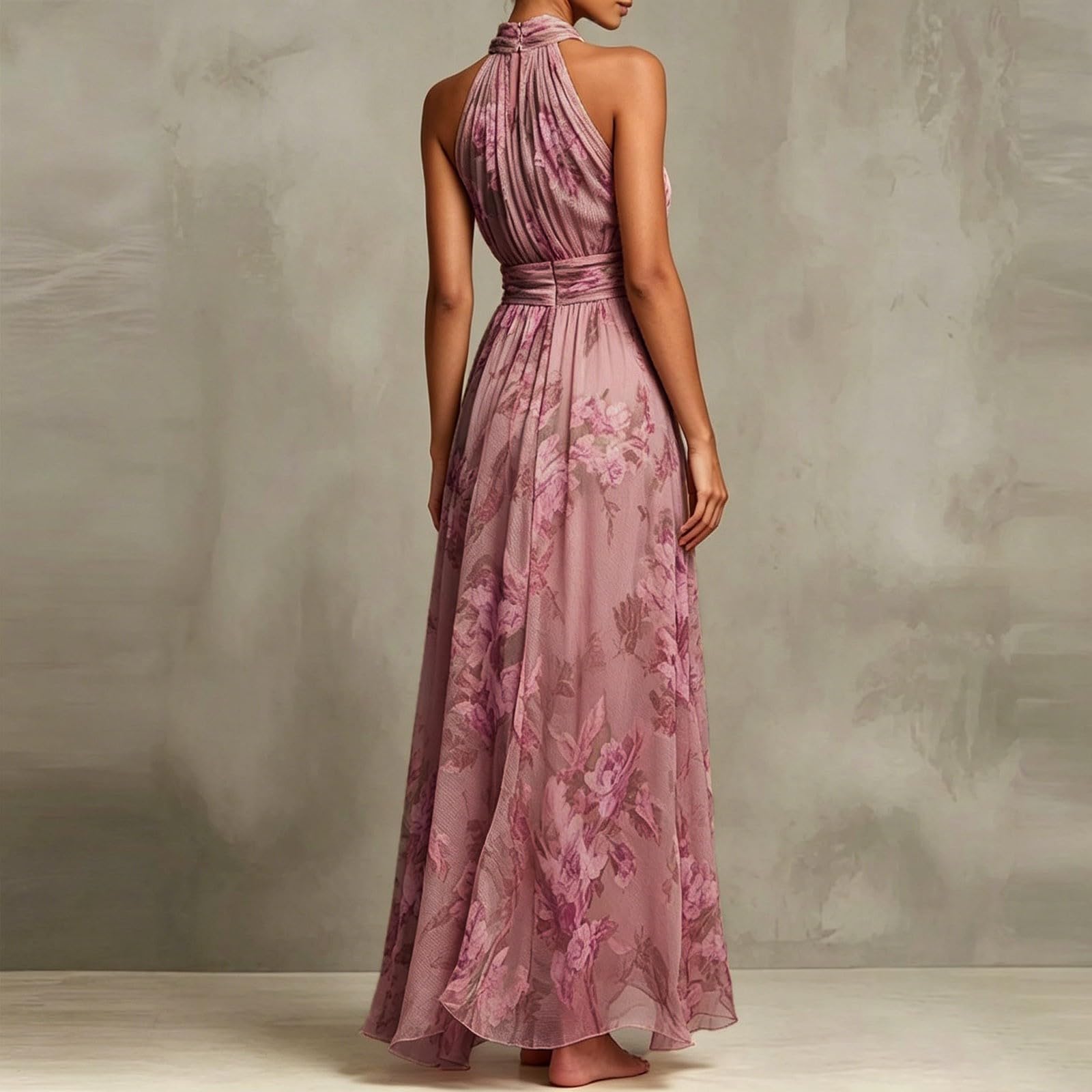 Abito da Sera da Donna Lungo Spalle Scoperte da Cocktail Motivo Floreale Linea Ad A in Tulle Elegante, per Matrimonio, Maxi Abito da Ballo, Abito da Ballo da Donna