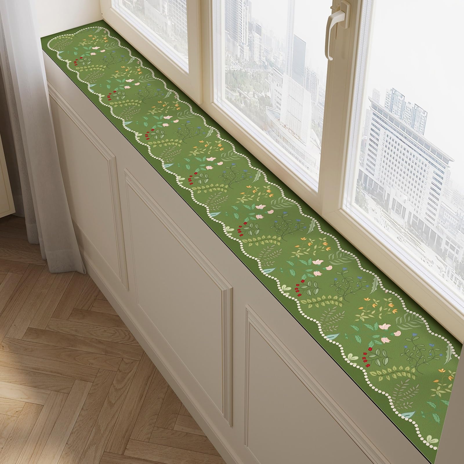 YCYHXJB PVC Window Sill Protector, Non-Slip Cuttable Window Sill Mat, Thin Windowsill Protector for Potted Plant(60x60 cm/24x24 in)