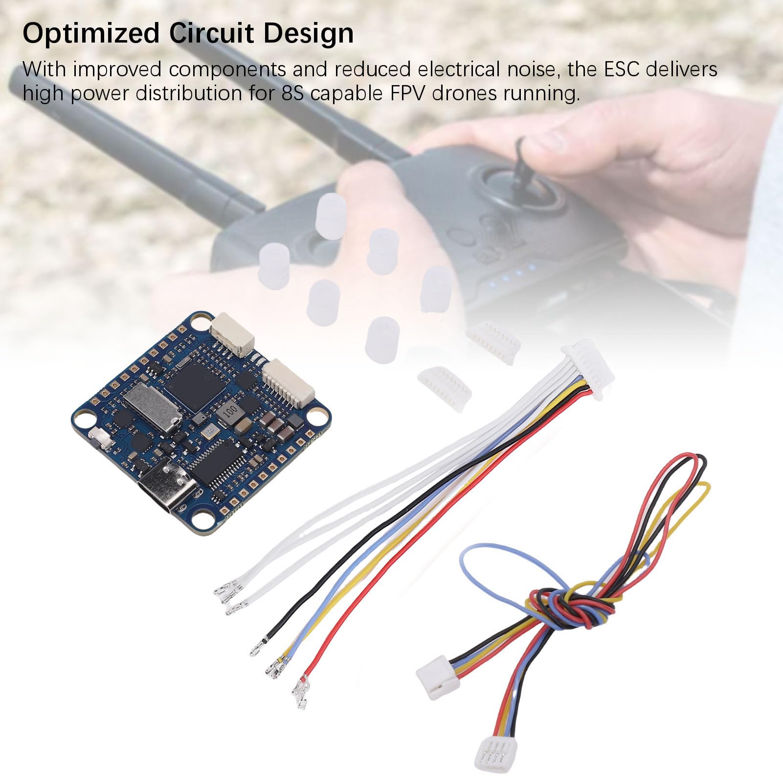 BuyWeek Controller di Volo Controllore di Volo, H743 SLIM V3 8S in EVA in PCB per Firmware Ardupilot Betaflight