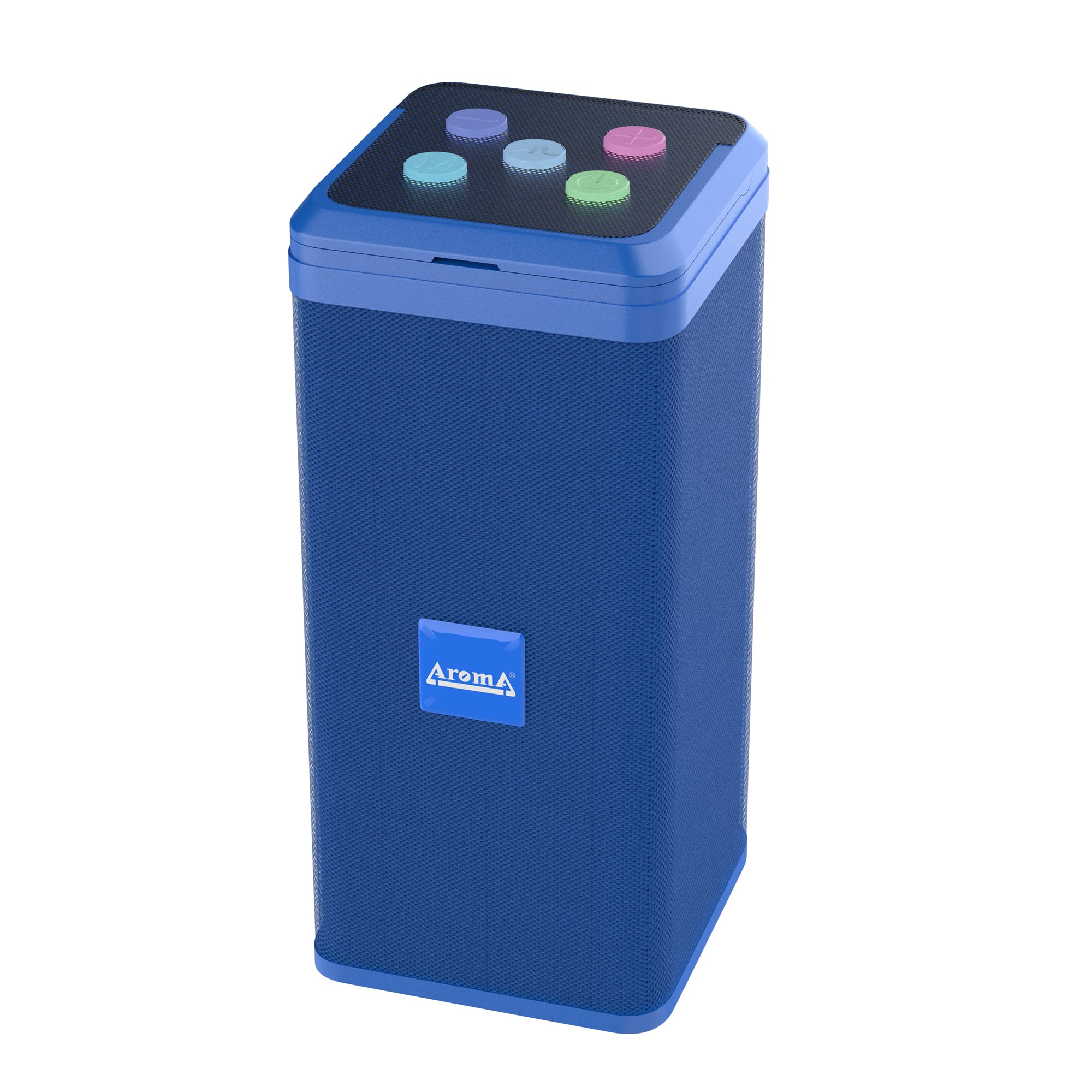 AROMA® Studio 35 Faster 10W Bluetooth Speaker Hi-fi Stereo Sound Surround Upto 10 Hours Playback, Best for Mobile, Laptop/PC, Ipad, Media Players with Multi Modes Aux/TF Card/USB Drive (Blue)