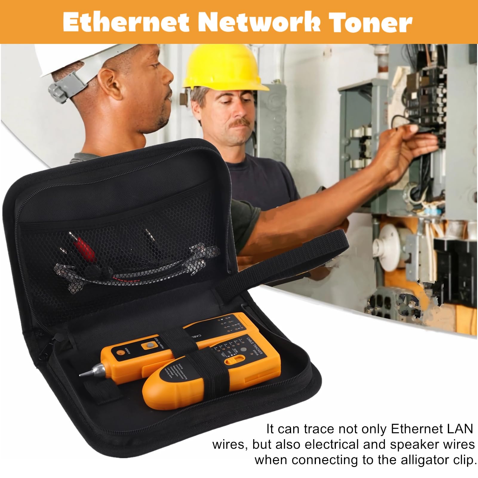 Wire Tracker Cable Tester per Cavi di Rete, WireLine Finder Cavo Telefonico WireEthernet Tester per Cavi di Rete LAN, Tester per Cavi Palmari Tester per Cavi e Hound Wire