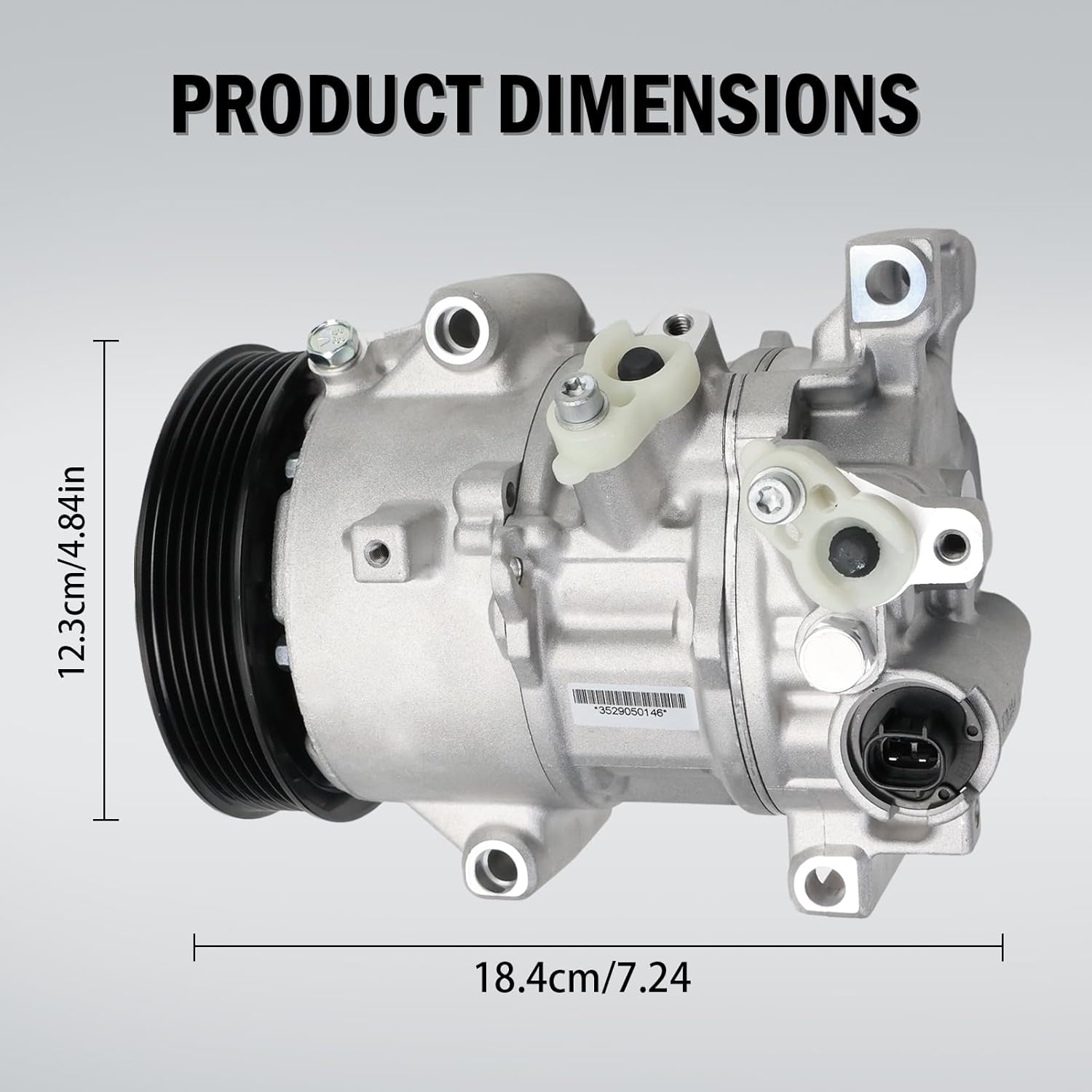 AC Air Conditioner Compressor with Clutch Fits for 2014 2015 2016 2017 2018 2019 Corolla 1.8L Replaces 88310-02850, 8831002850