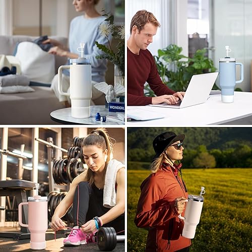 Miniatura 7 de Stanley Cup Accessories 10 unidades, incluye 4 tapas de pajilla, 2 tapones cuadrados para derrames, 2 tapones redondos para fugas, 2 botas de