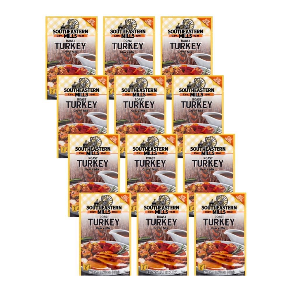 Southeastern Mills Turkey Gravy Mix 1.7 Ounce (Pack of 12
