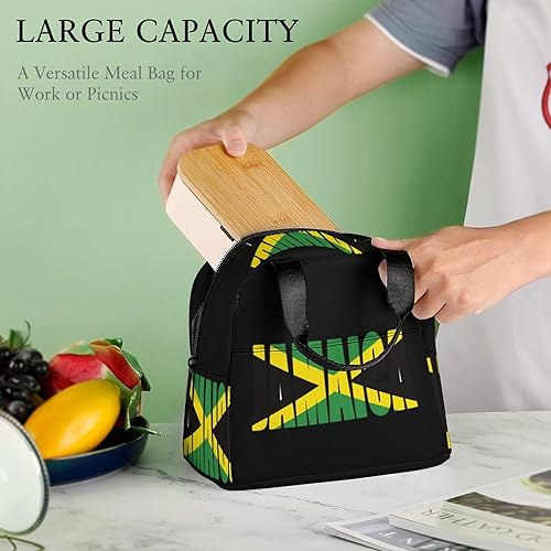 Miniatura 8 de Jamaican Country Flag Lunch Box for Women Men Insulated Lunch Bag Reusable Lunch Tote Bag Lunch Container