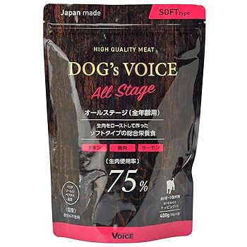 ドックヴォイスドッグフード 400gを3袋 ドッグヴォイス シニア65 400g（100g×4分包タイプ） 8歳からの犬用