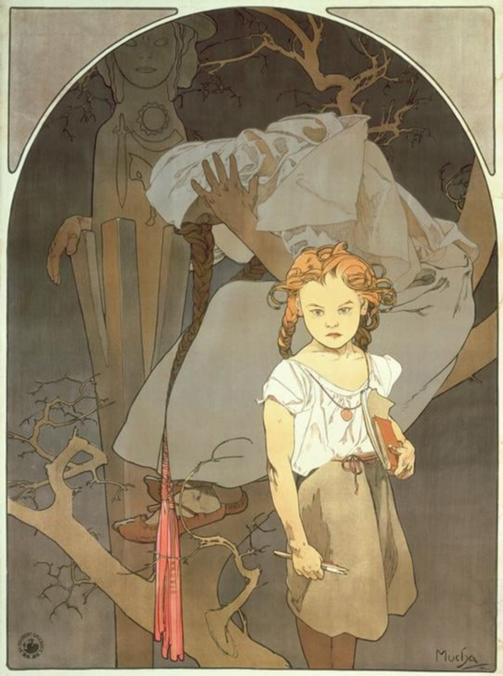SERENDIPITP Vintage Wall Art Canvas Nordic Poster Canvas Print Picture Famous Classic Paintings Art on canvas by Alphonse Mucha Wall Art Poster for Home Decor 60x90cm