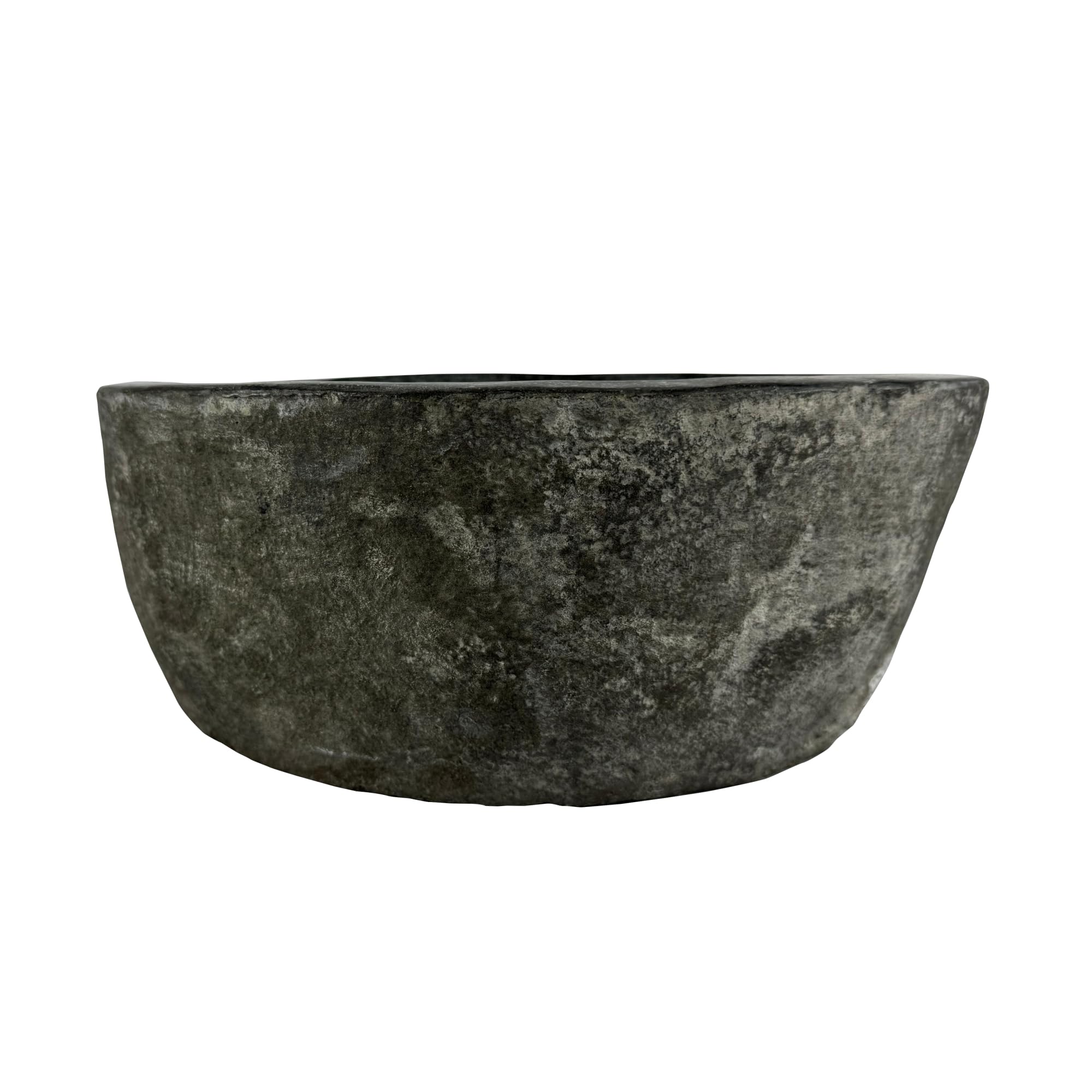 Lavabo Ovale en Pierre de Rivière - Pierre Naturelle - Évier de salle de bain - Vasque à Poser de Toilette - Brillant - Lave-mains moderne (Gris, 30-35x25-30cm)