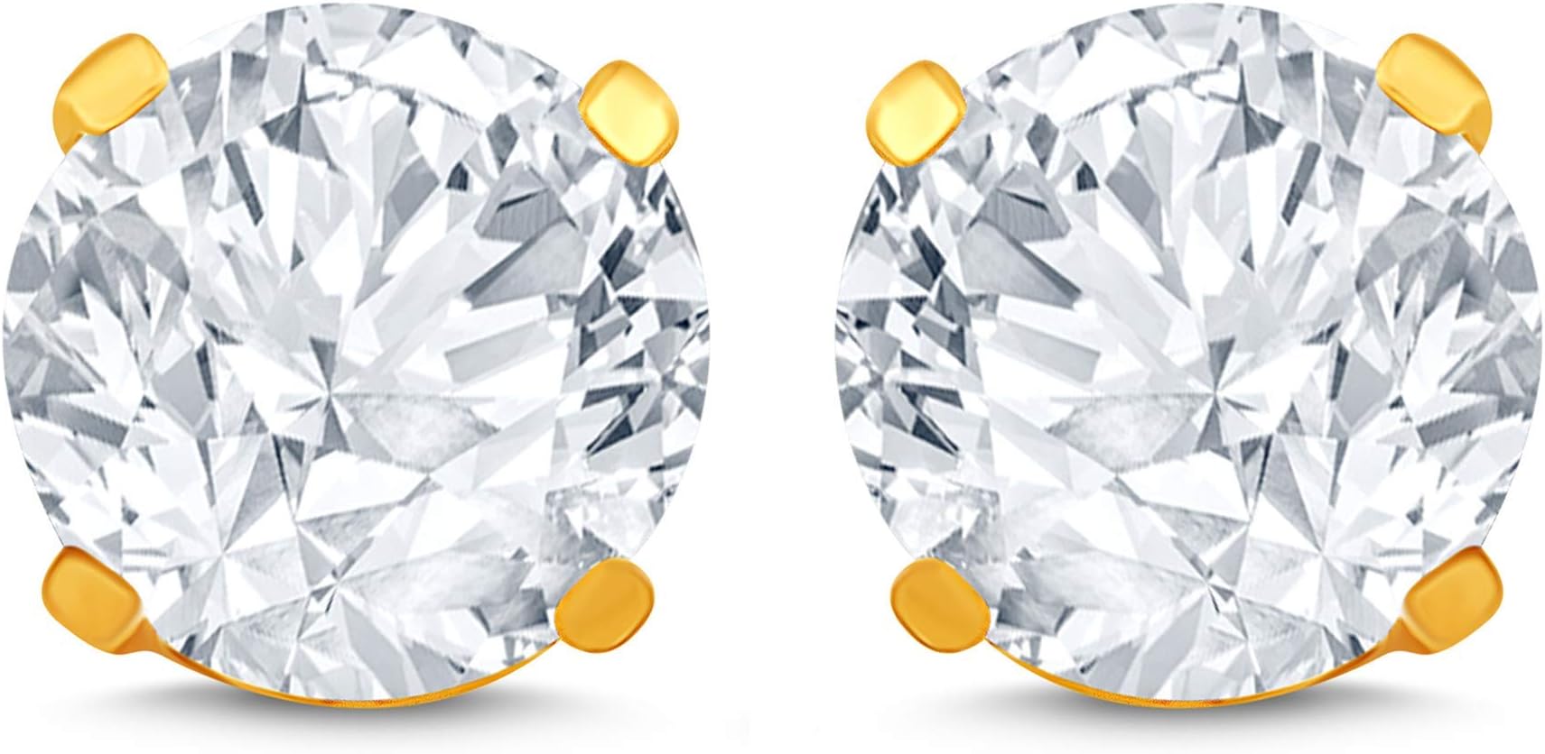 IGL Certified Diamond Stud Earring 14k Gold