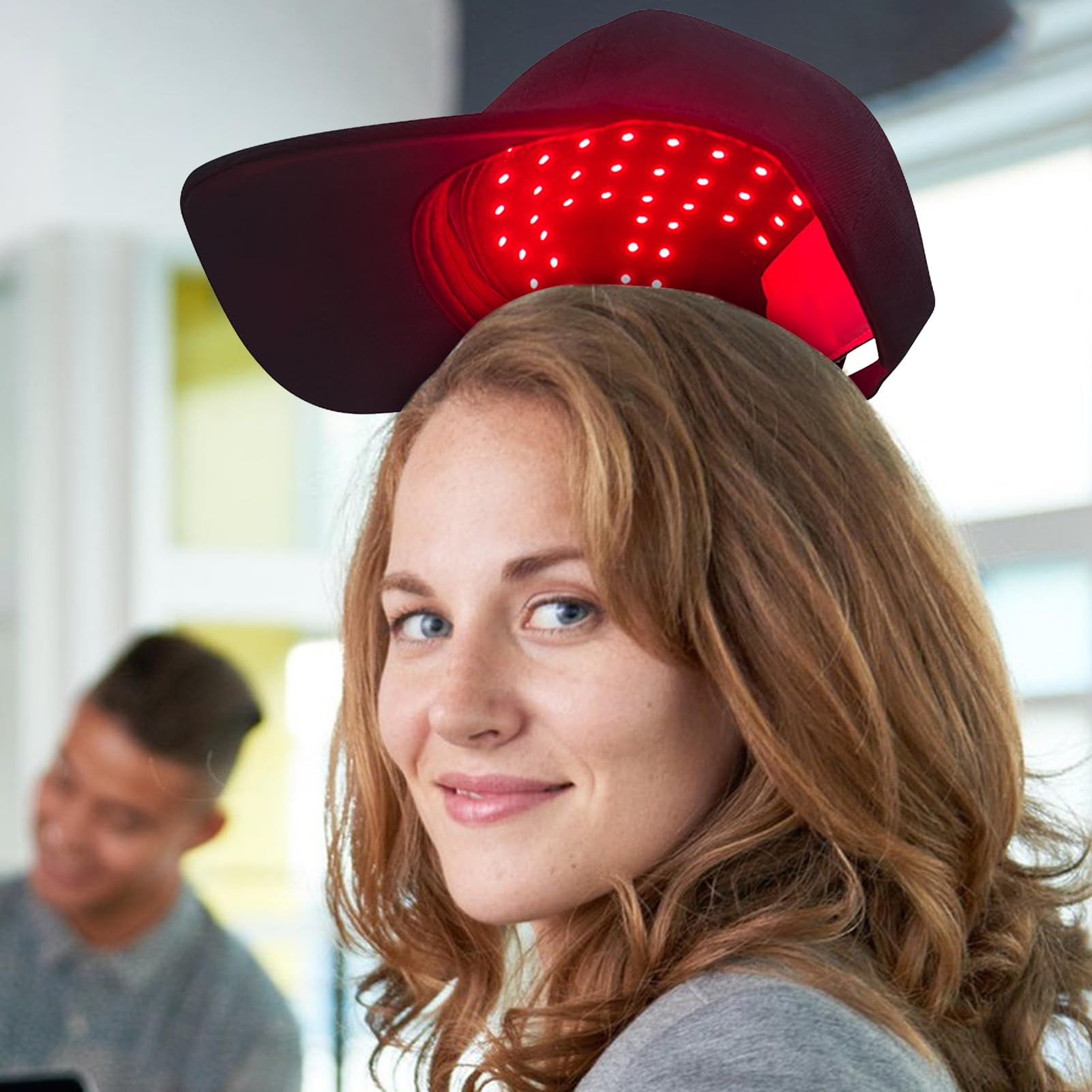 Bonnet de croissance des cheveux LED - Thérapies à lumière rouge pour homme et femme - Pour cuir chevelu infrarouge pour réduire la perte de cheveux et favoriser des cheveux plus épais