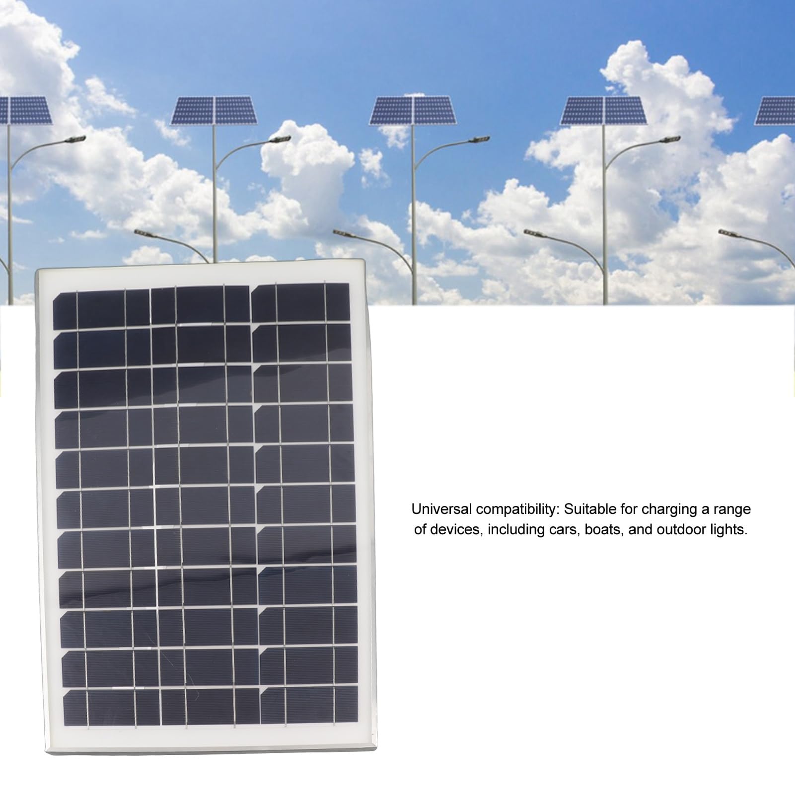Luocute Panel Solar Monocristalino 100W con Controlador Impermeable 20A, | Solar Module for Car Camping, Boat Battery Charging, 12V 24V System, Portable Design, Outdoor Power