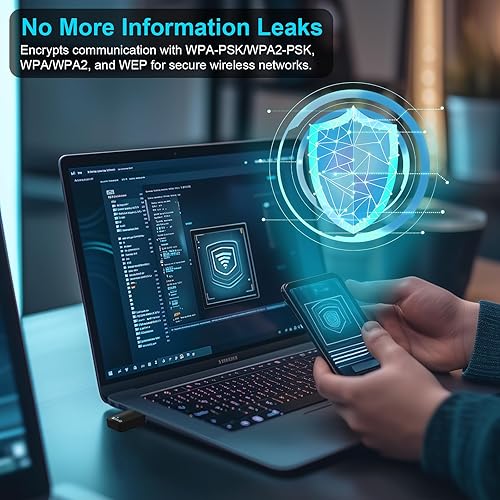 Miniatura 8 de Tenda Adaptador WiFi para PC de escritorio, AX900 Adaptador WiFi USB con doble banda 600Mbps 5GHz286Mbps 2.4GHz, controlador integrado para Windows